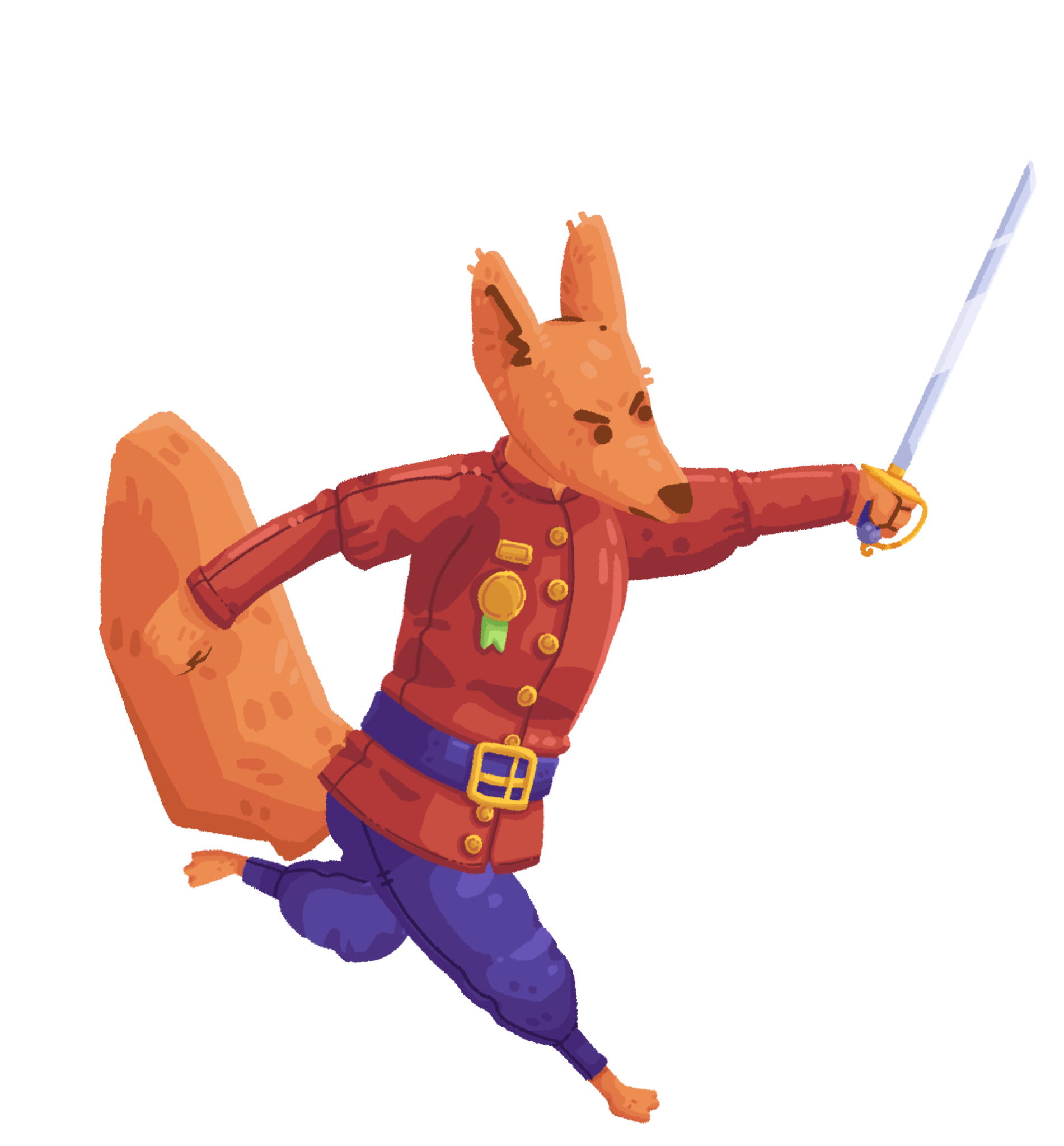 Concept art do poderio bélico das Raposas — canhões, arcabuzes e armas de pólvora colonial